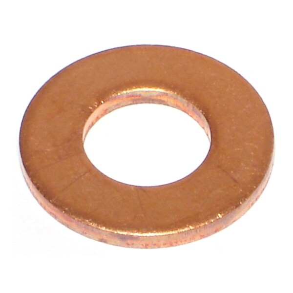 Flat Washer, For Screw Size 1/2" , Copper 10 PK